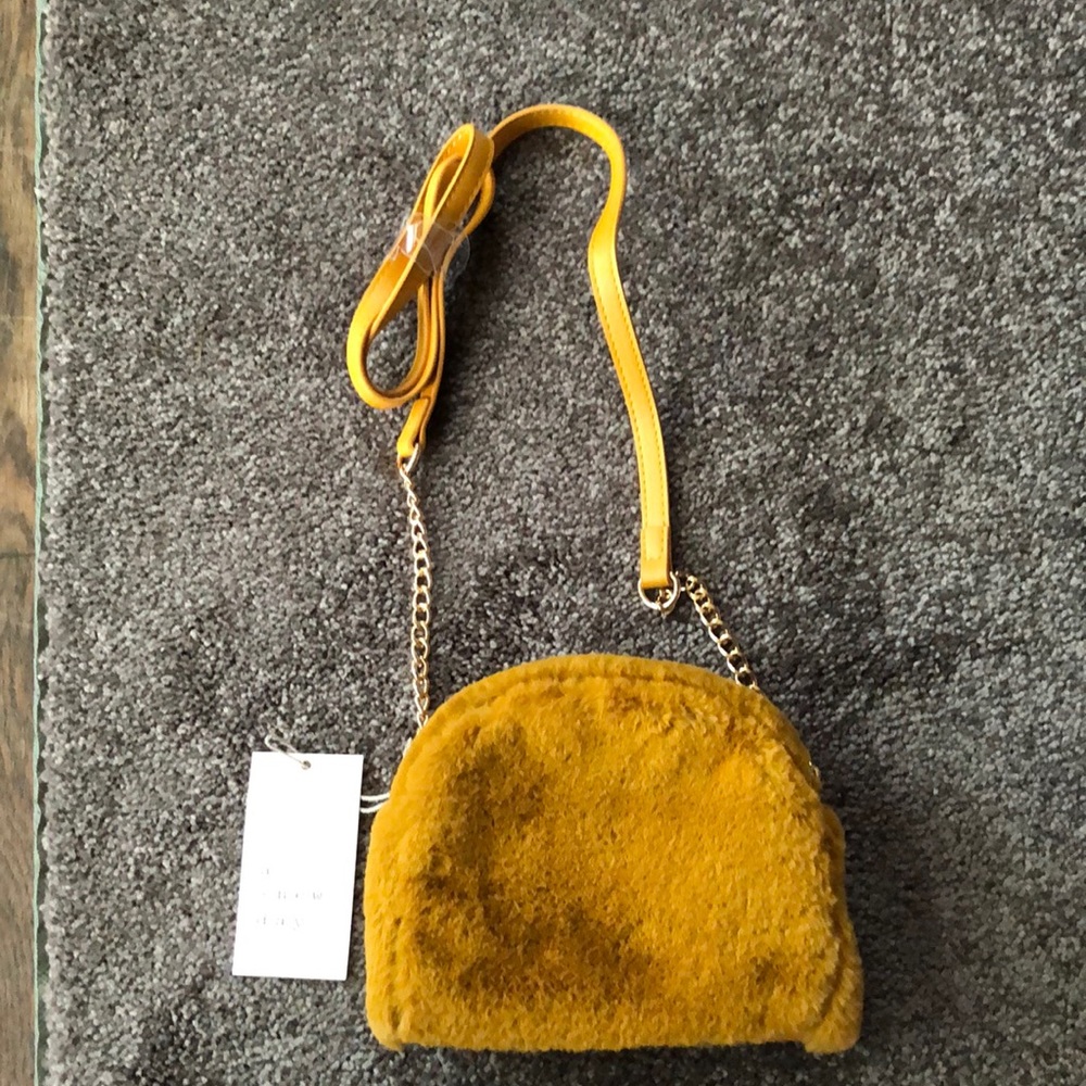 A New Day mustard crossbody mini purse